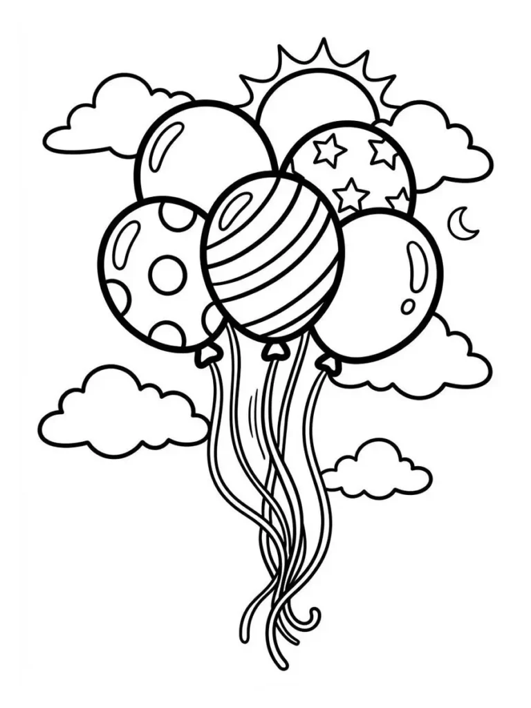 balloon coloring page_39