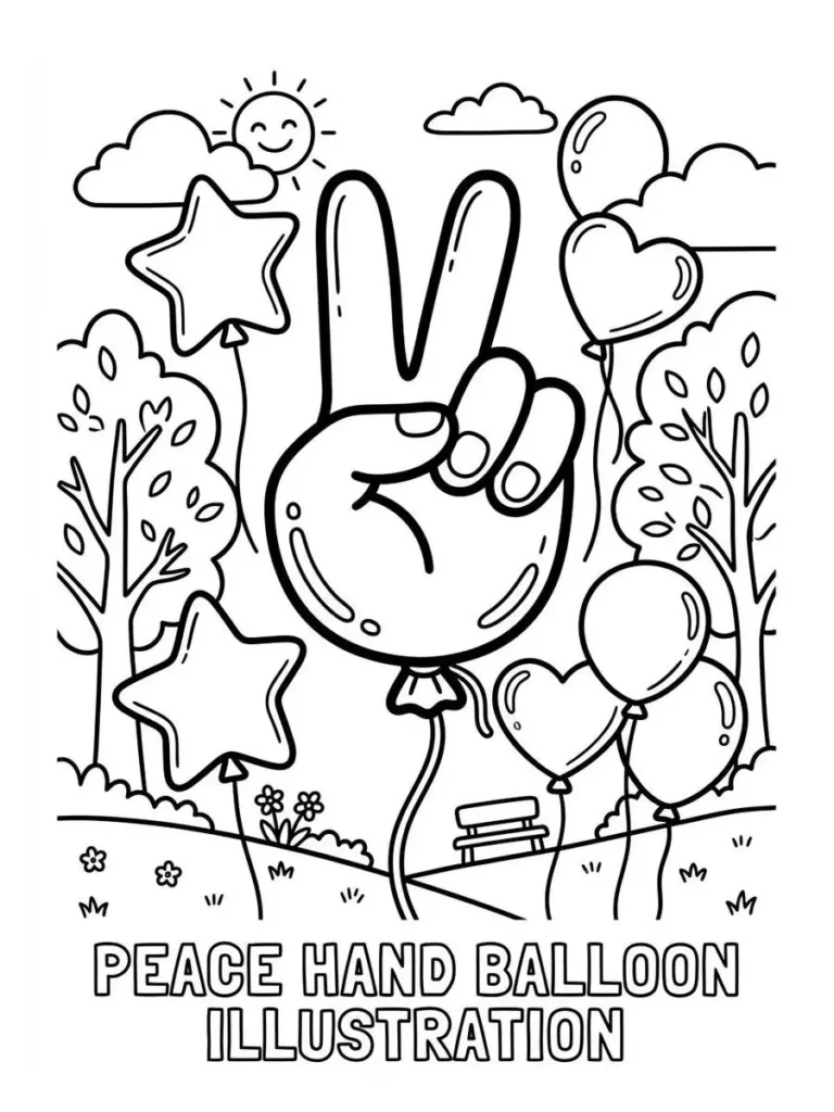 balloon coloring page_4