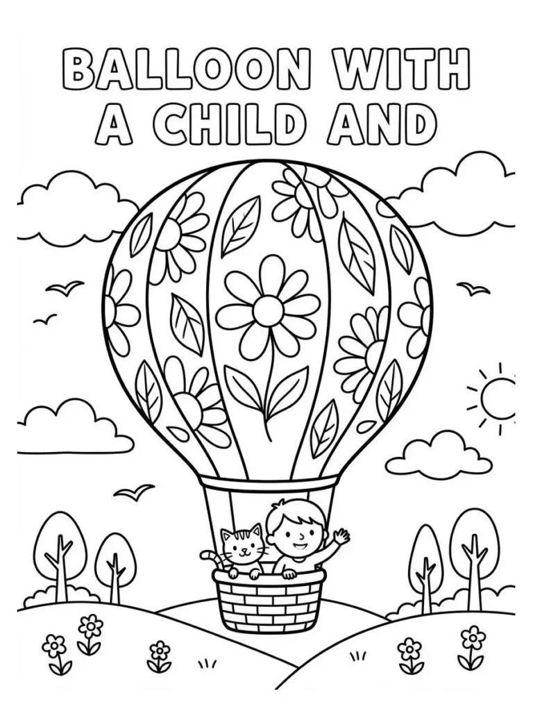 balloon coloring page_41