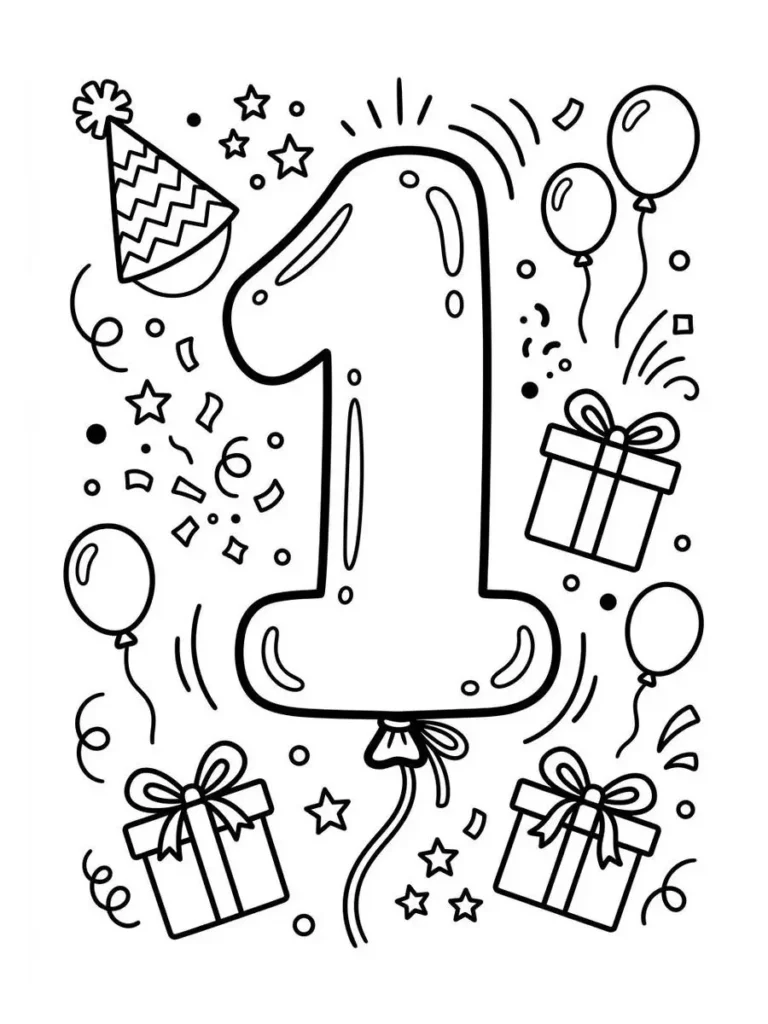 balloon coloring page_42
