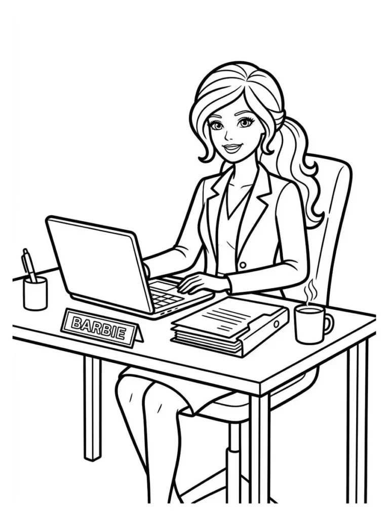 barbie coloring pages_31