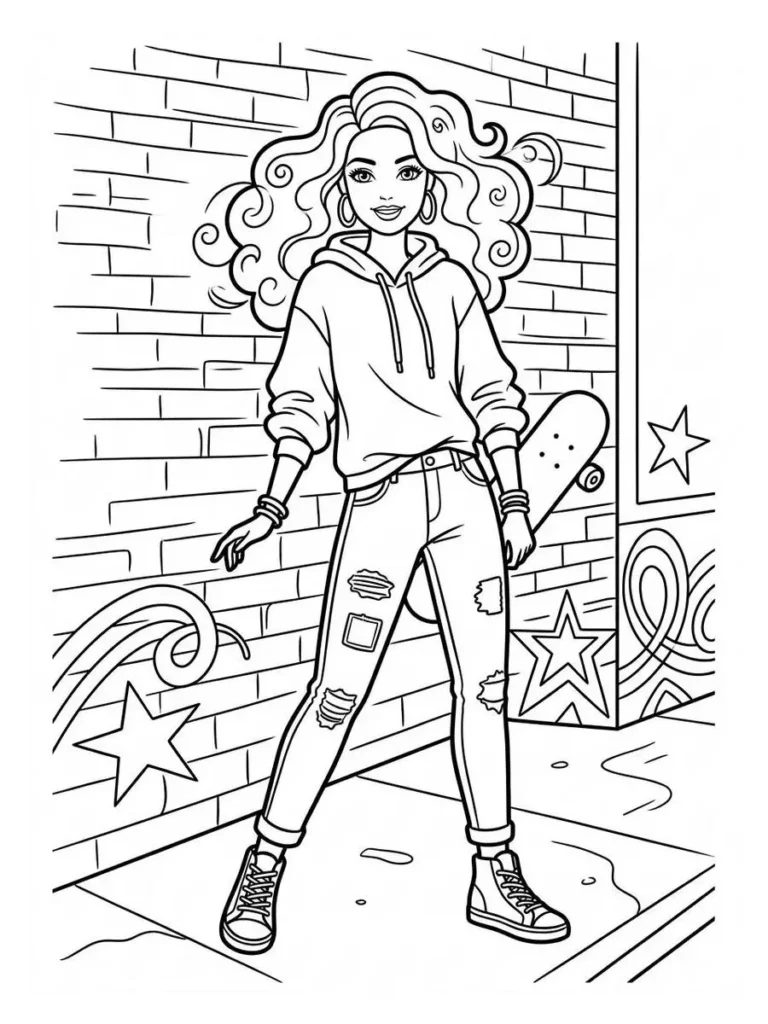 barbie coloring pages_7