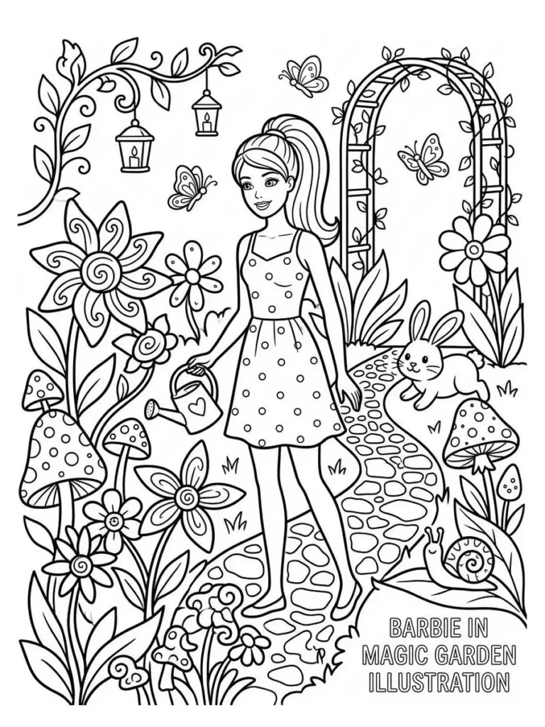 barbie coloring pages_9