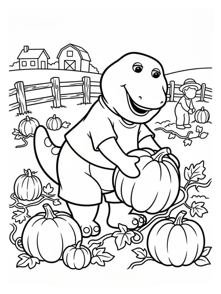 barney coloring sheets_12
