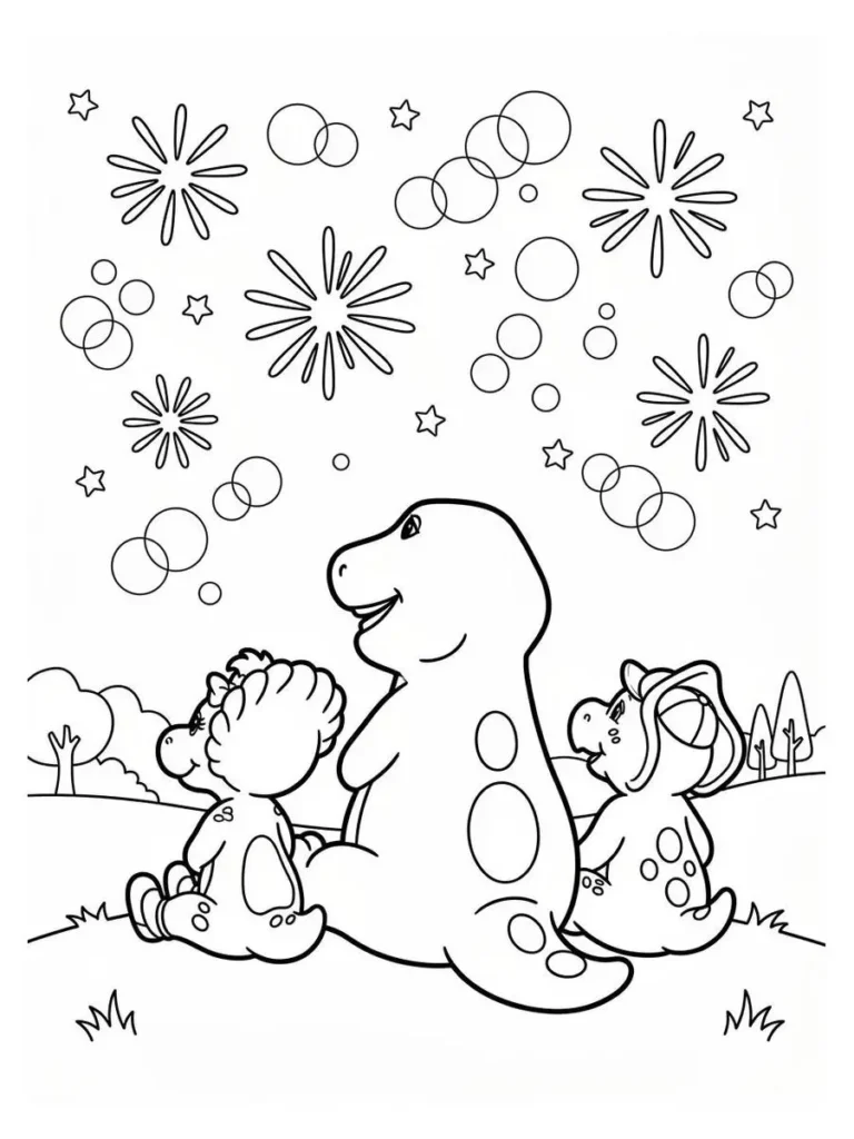 barney coloring sheets_13