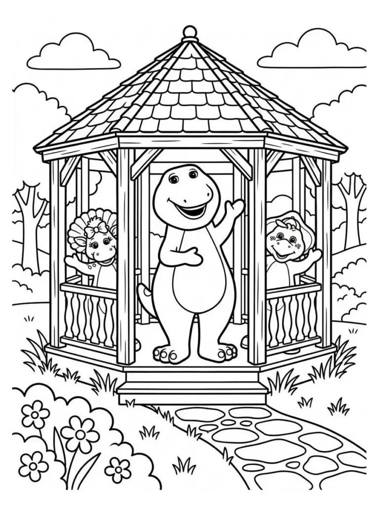 barney coloring sheets_15