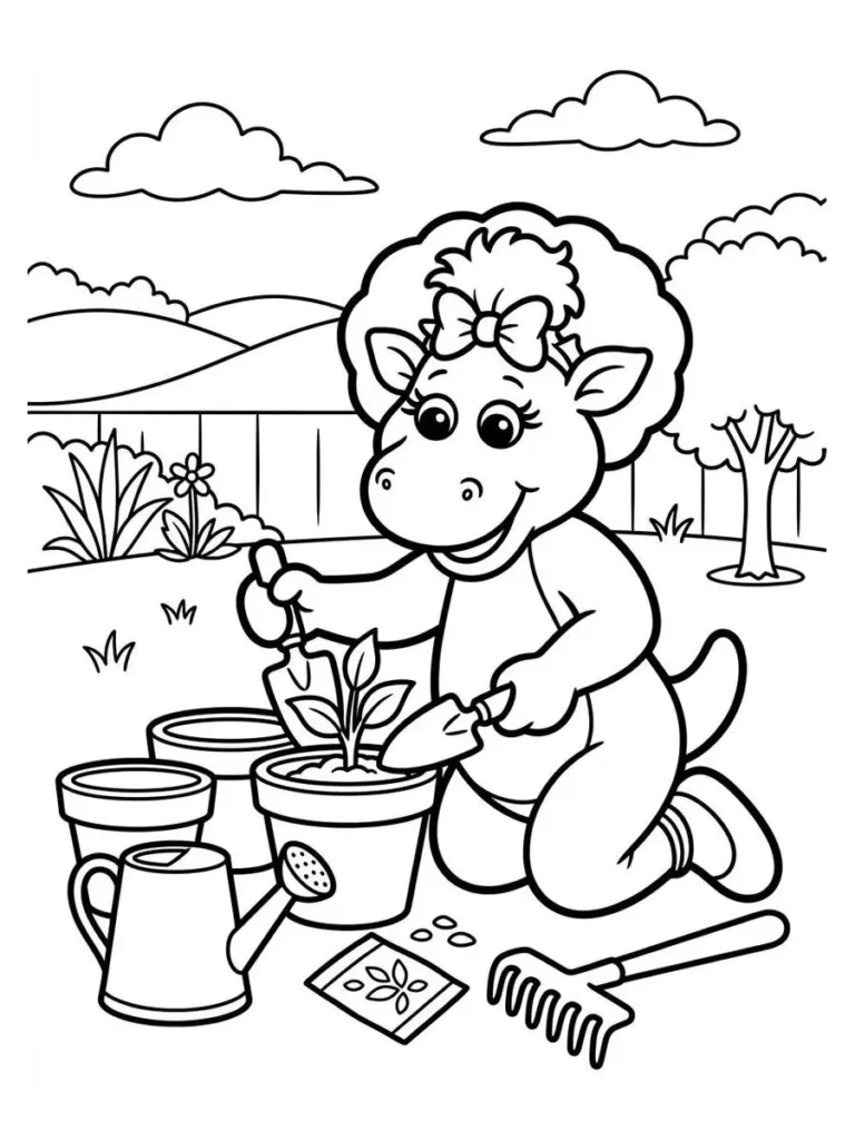 barney coloring sheets_18