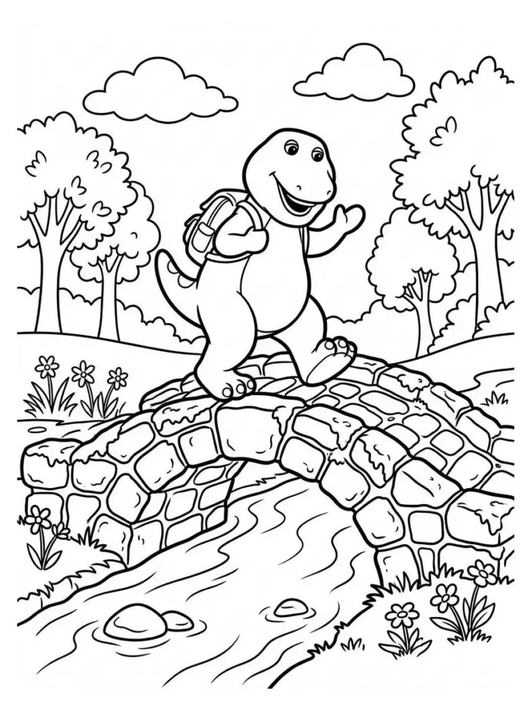 barney coloring sheets_2