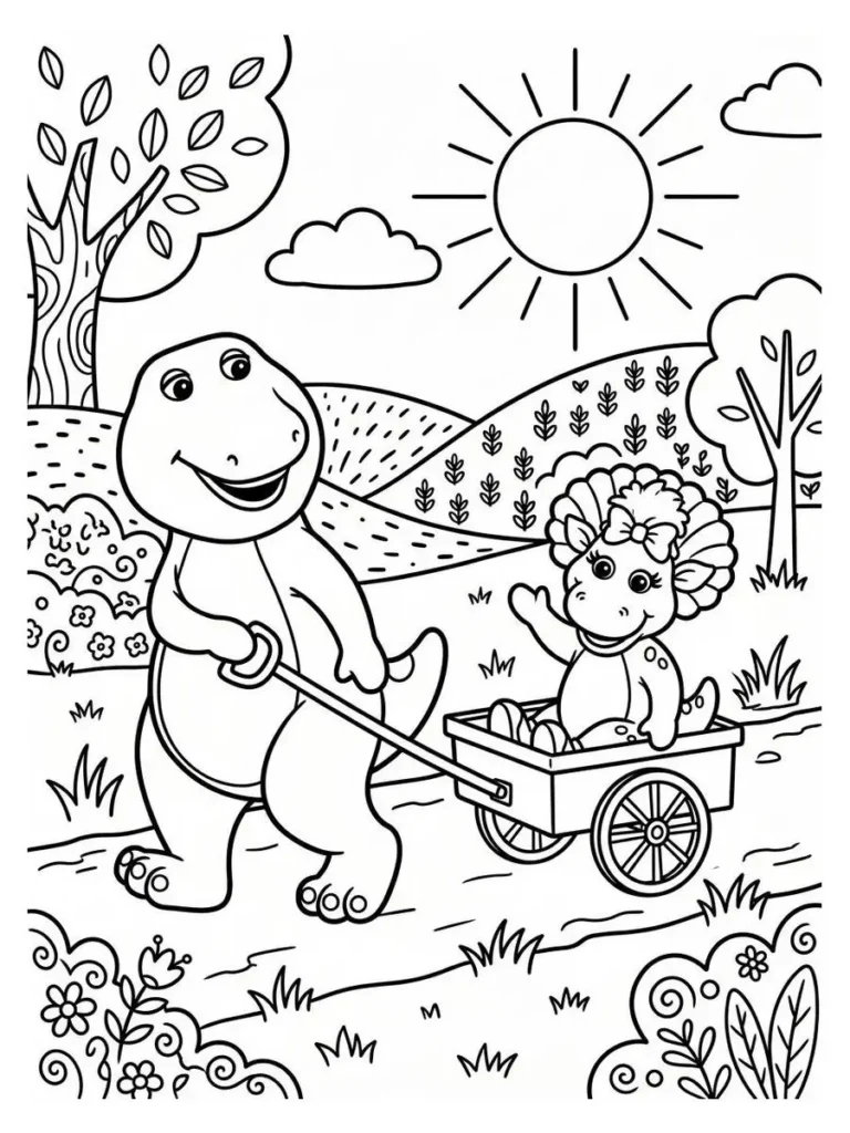 barney coloring sheets_24