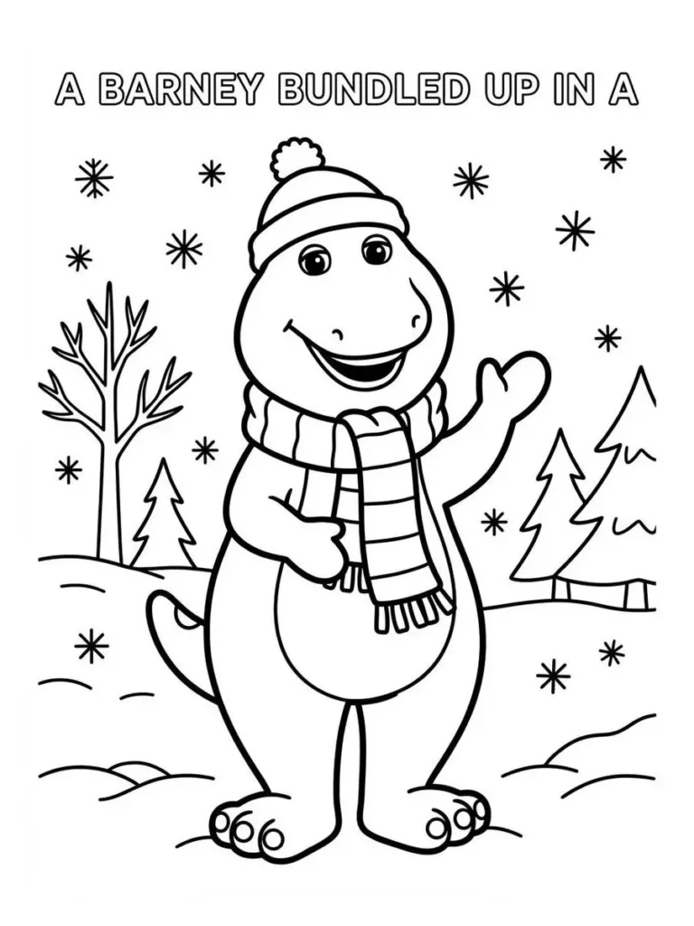 barney coloring sheets_27