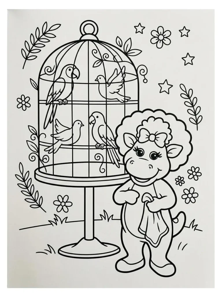 barney coloring sheets_3