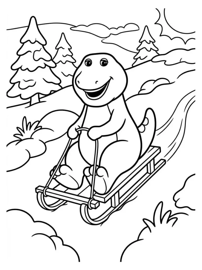 barney coloring sheets_4