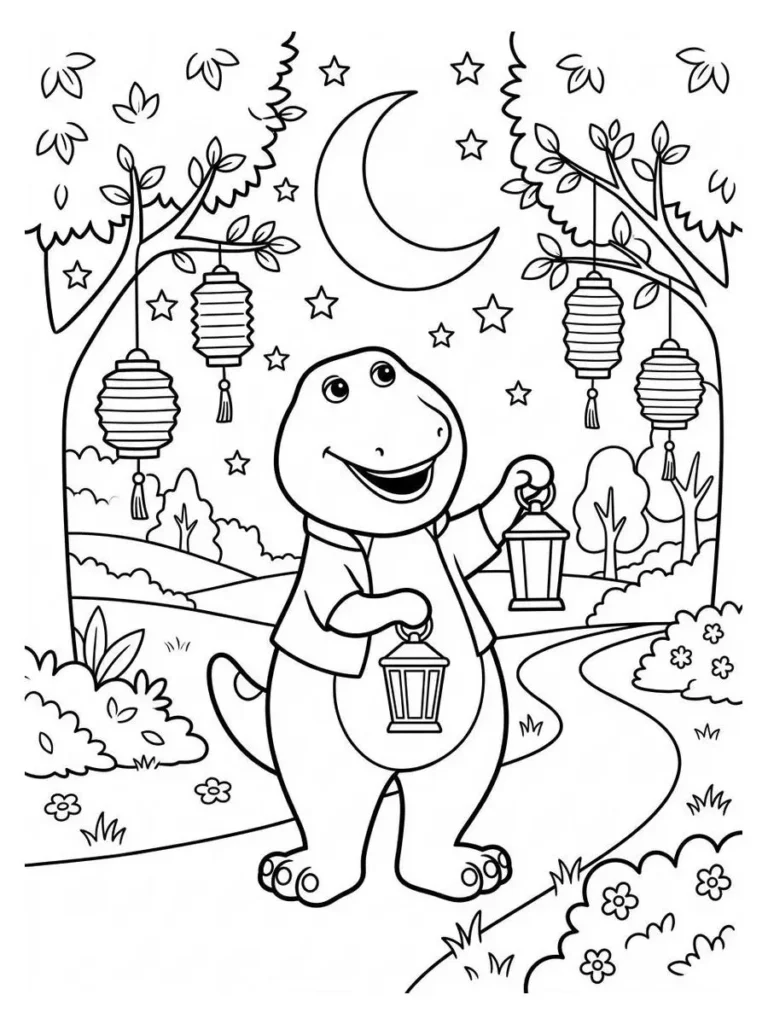 barney coloring sheets_5