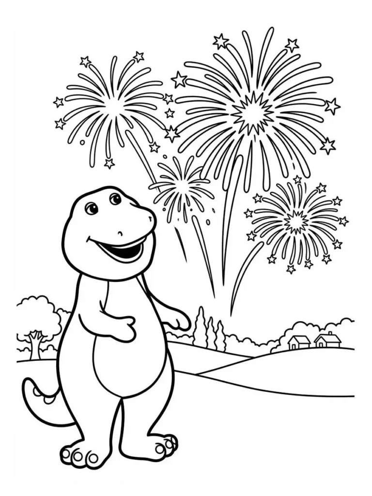 barney coloring sheets_6