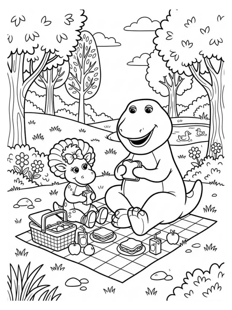 barney coloring sheets_8