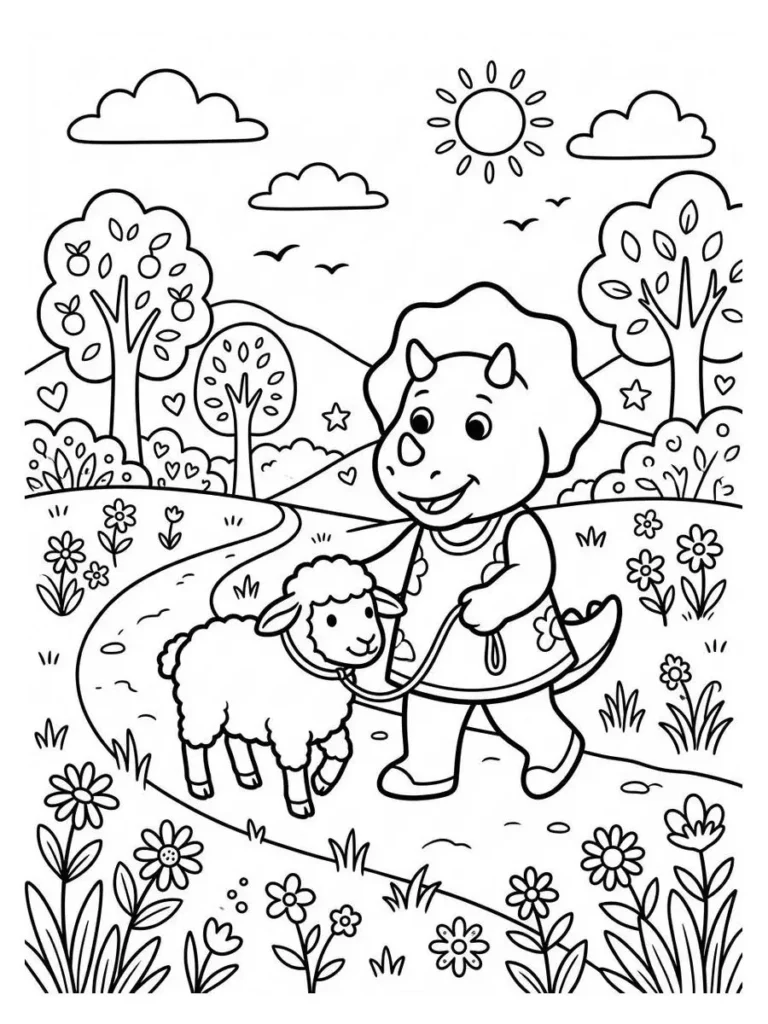 barney coloring sheets_9