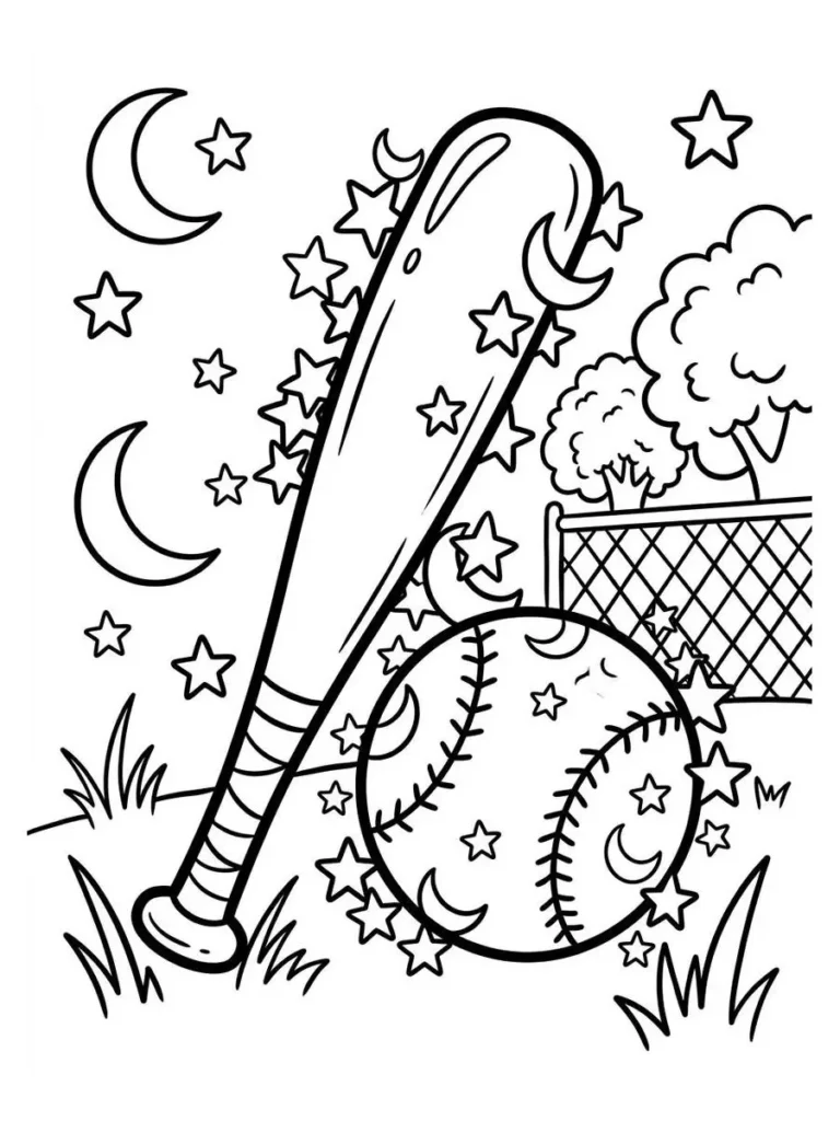 baseball coloring pages_11