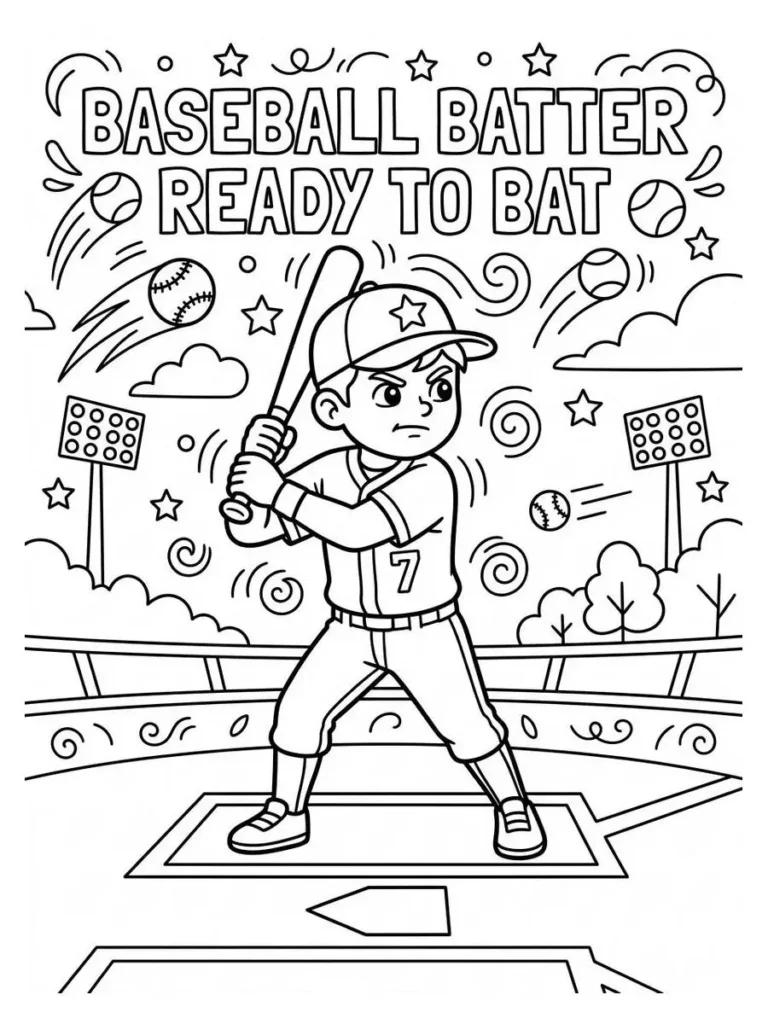 baseball coloring pages_14