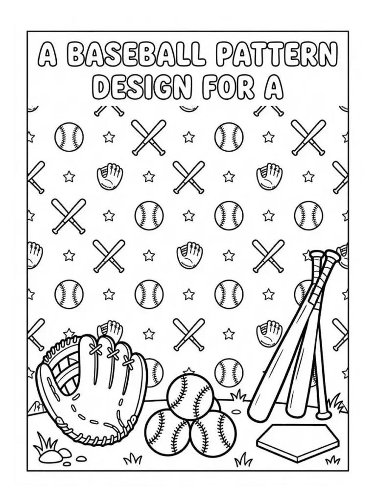 baseball coloring pages_15