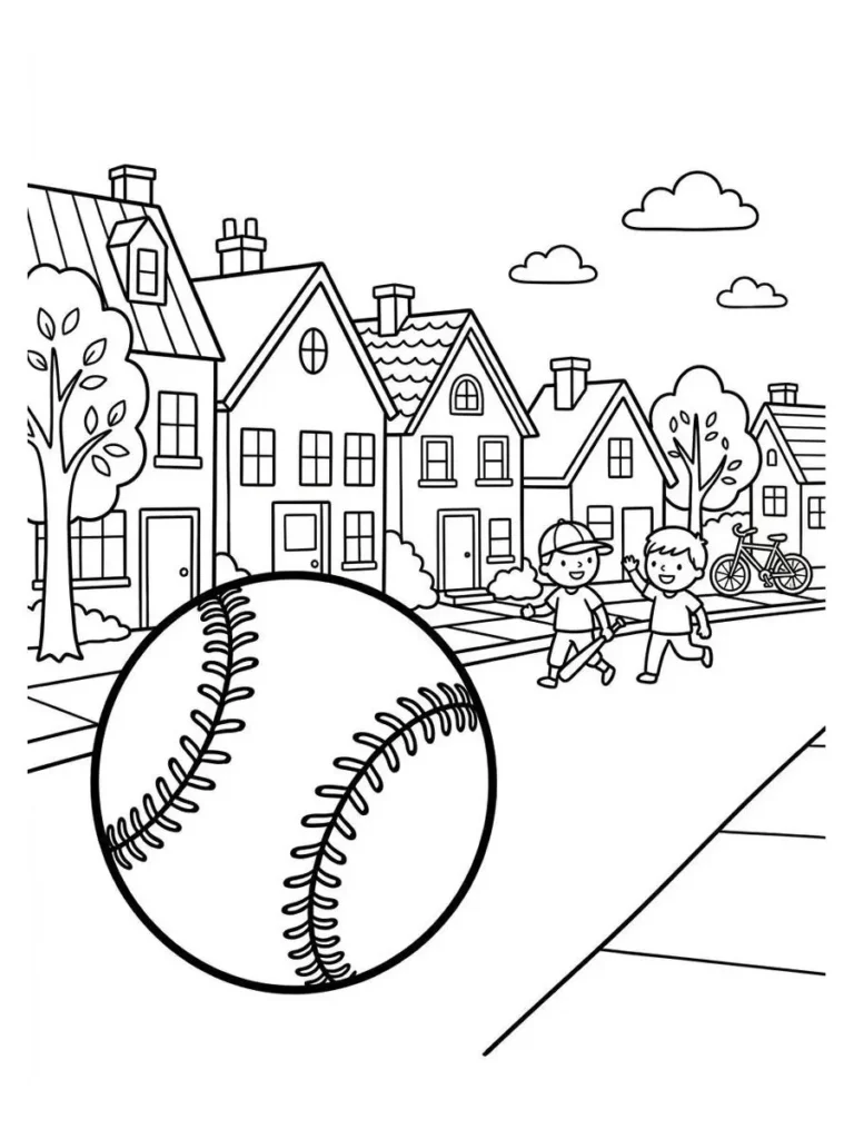 baseball coloring pages_22