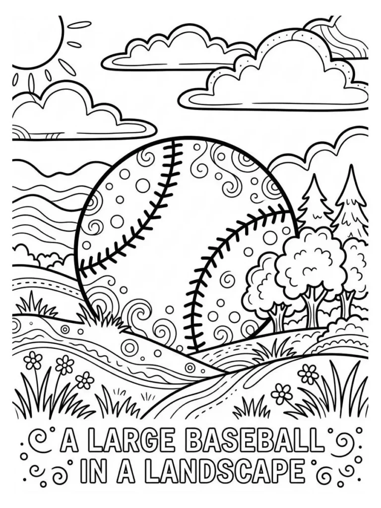 baseball coloring pages_27