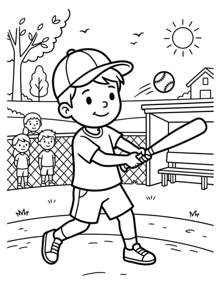 baseball coloring pages_3