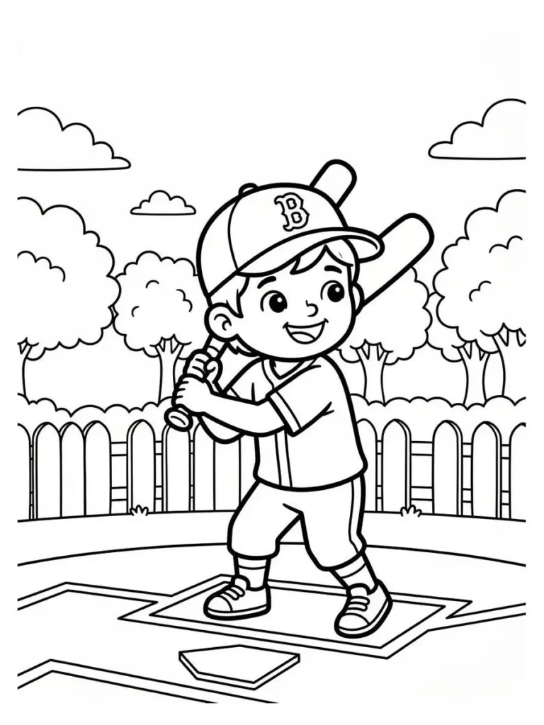 baseball coloring pages_7