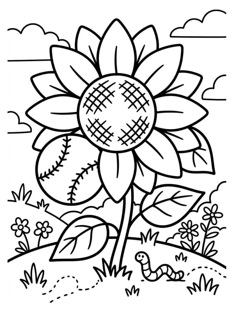 baseball coloring pages_9
