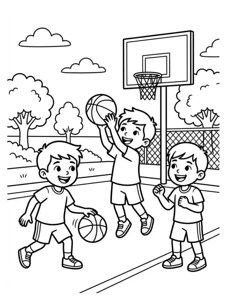 basketball coloring pages_12