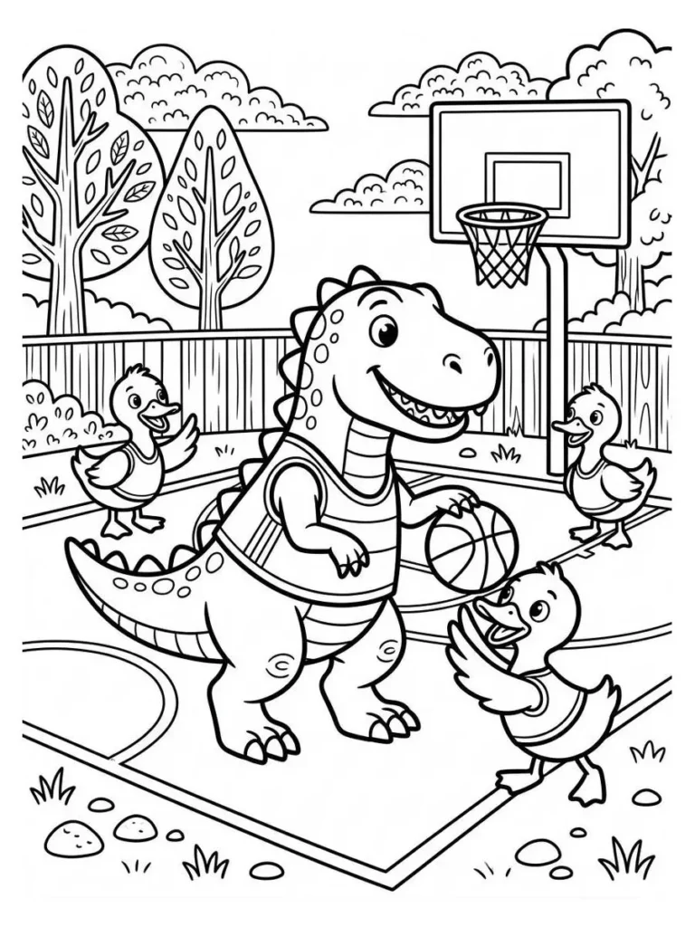 basketball coloring pages_17