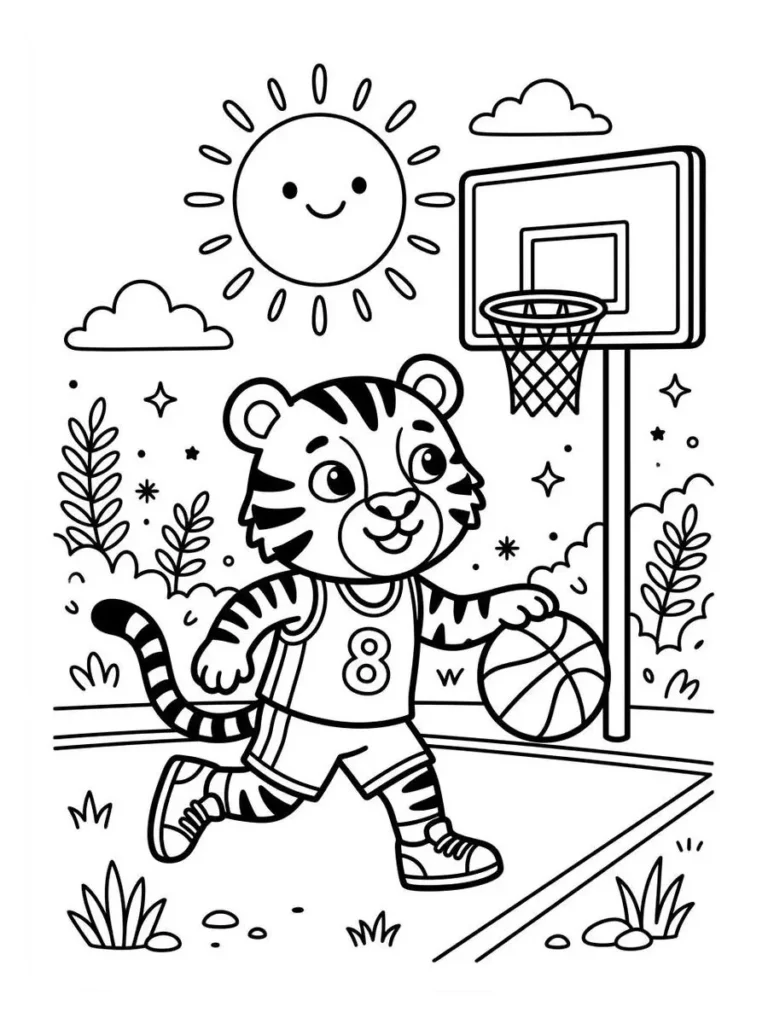basketball coloring pages_21