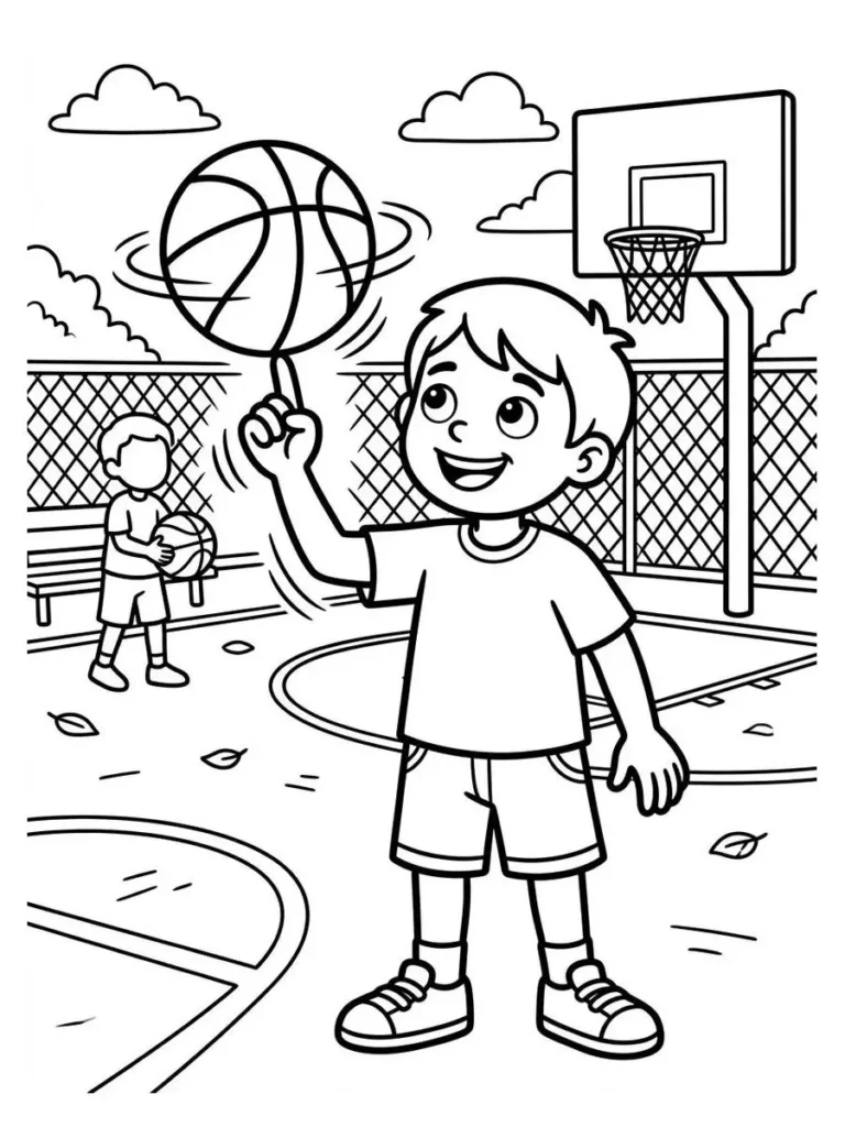 basketball coloring pages_3