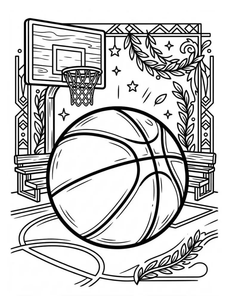 basketball coloring pages_4