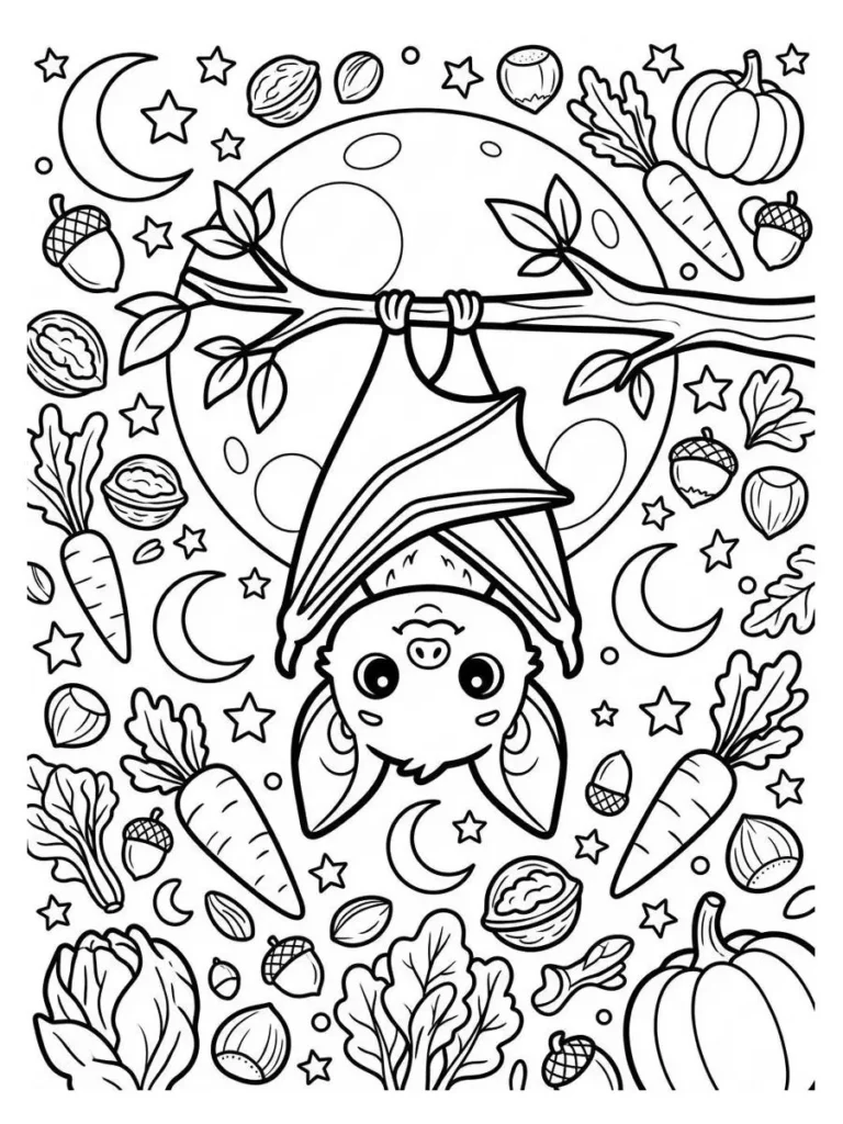 bat coloring pages_1