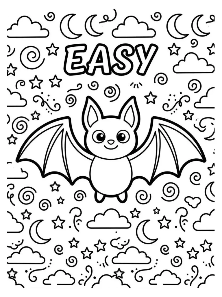 bat coloring pages_10