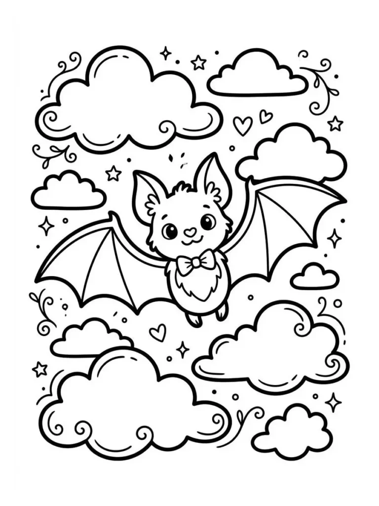 bat coloring pages_11