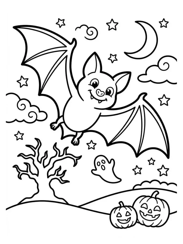 bat coloring pages_2