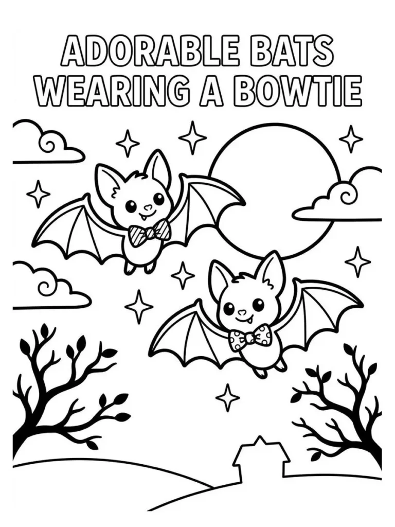 bat coloring pages_20