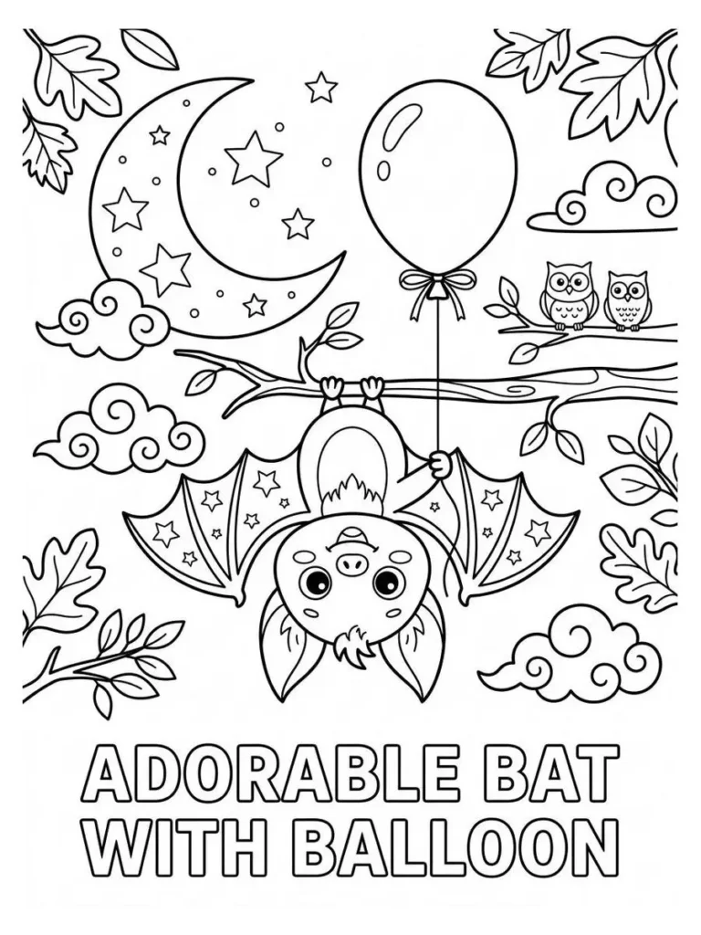 bat coloring pages_28
