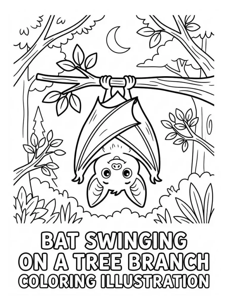 bat coloring pages_3