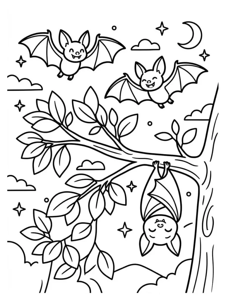 bat coloring pages_32