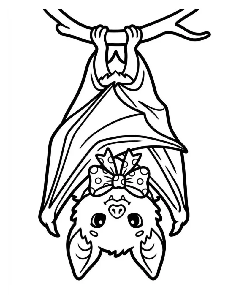 bat coloring pages_33