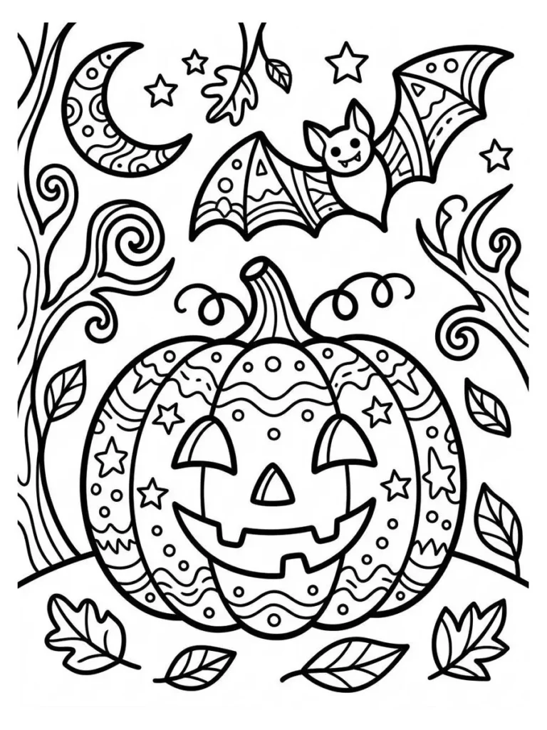 bat coloring pages_34