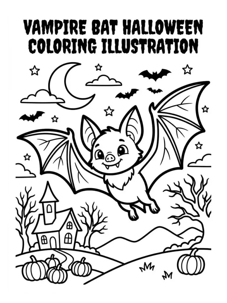 bat coloring pages_37