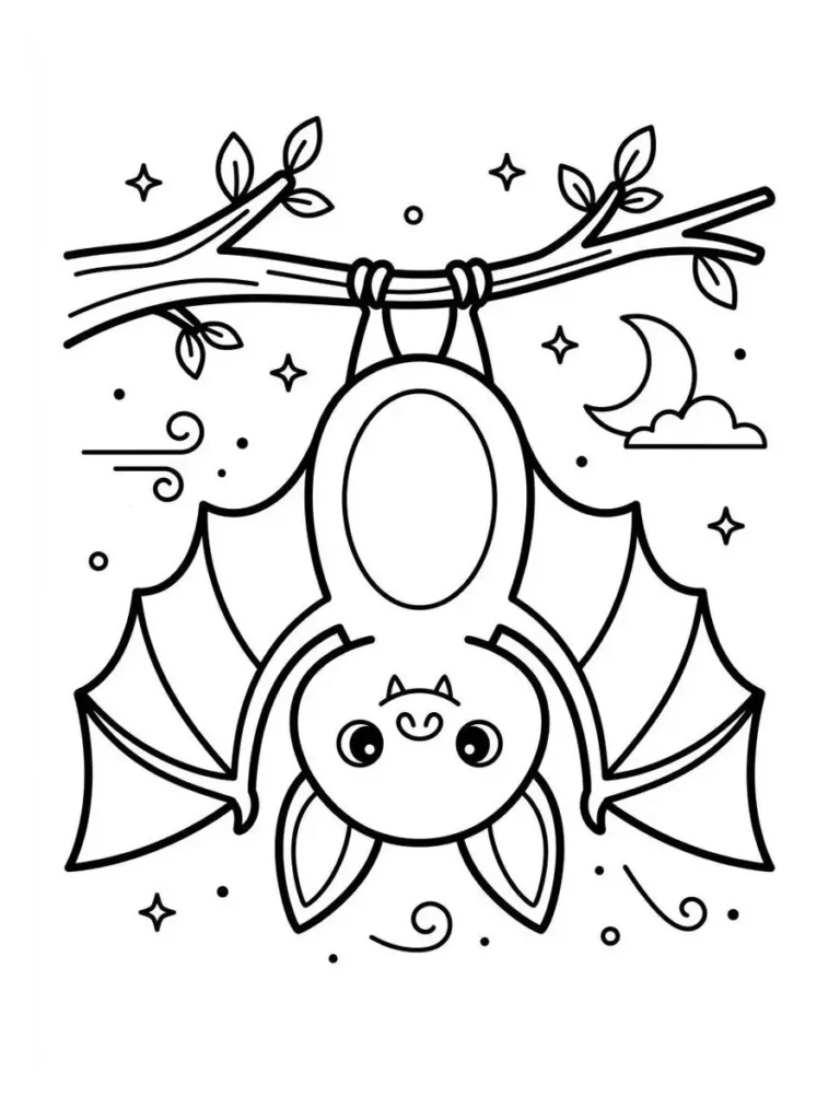 bat coloring pages_6