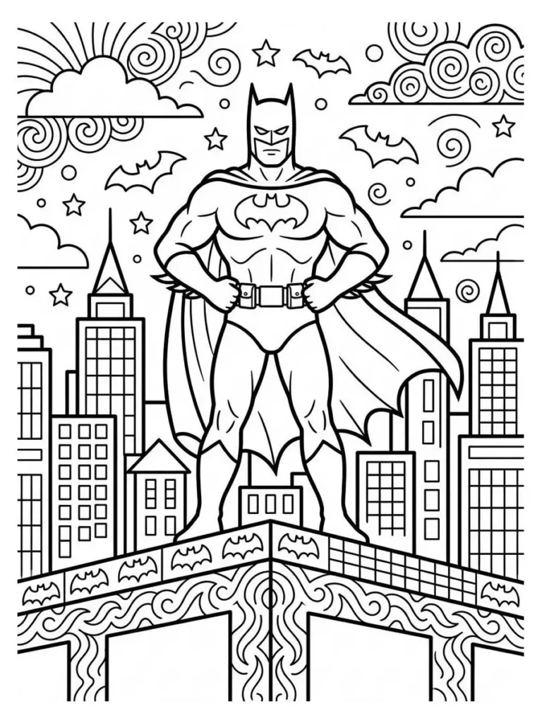 batman coloring page_7