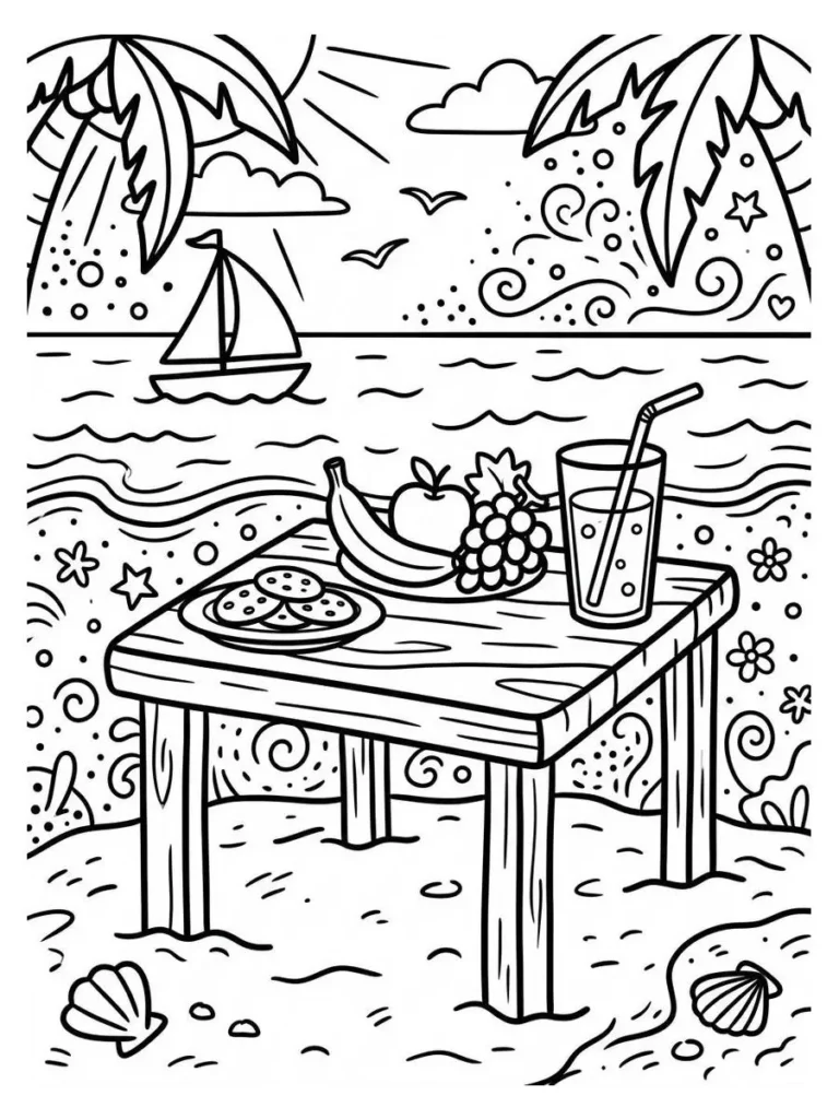 beach coloring pages_1