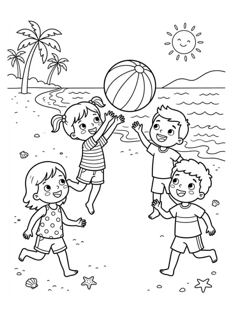 beach coloring pages_13