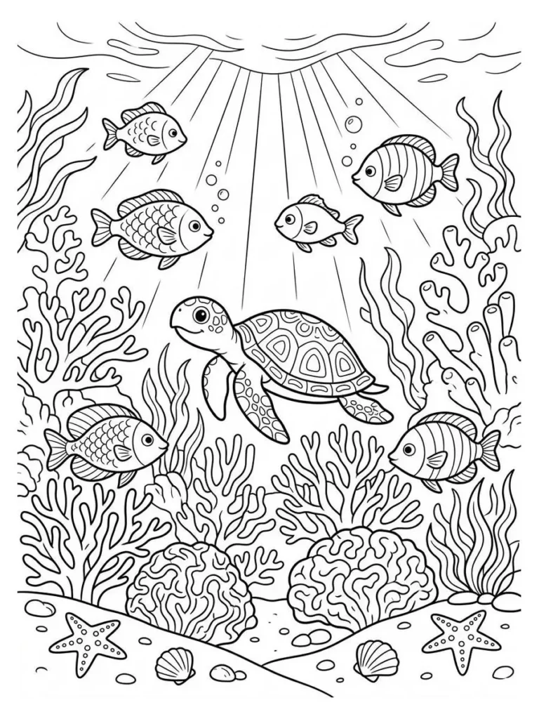 beach coloring pages_15