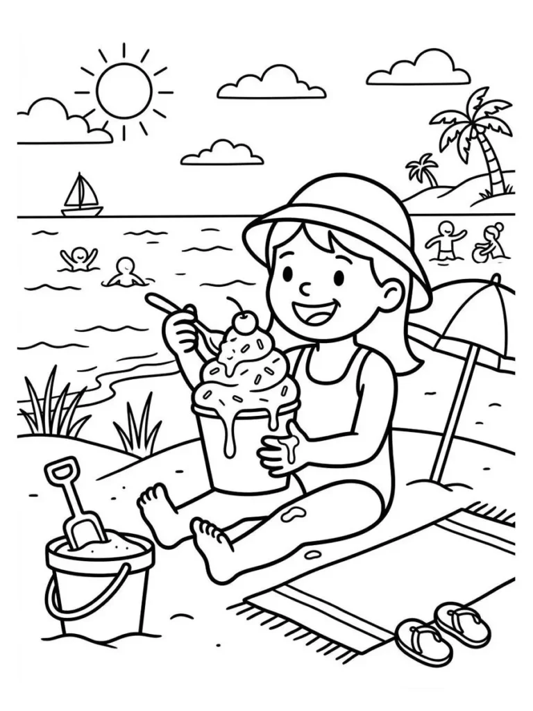 beach coloring pages_18